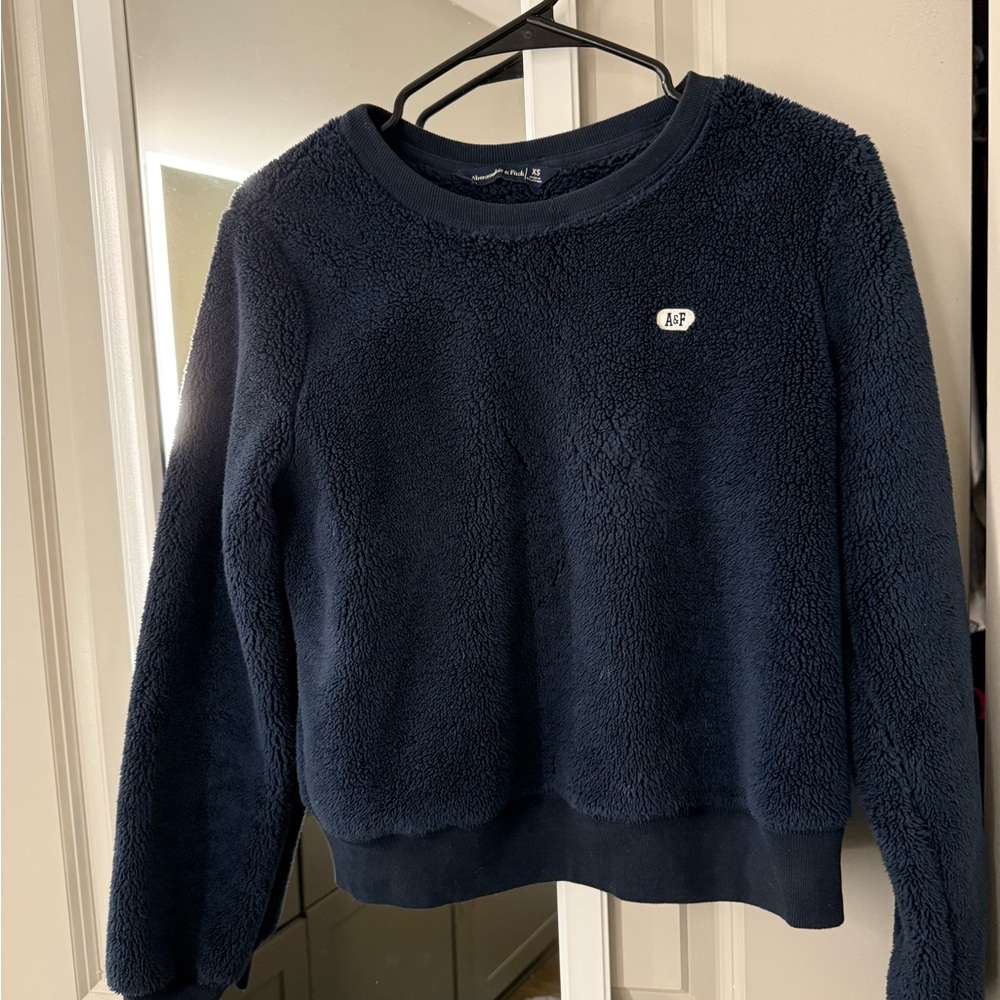 Abercrombie & Fitch Blue Crew Neck Sweater